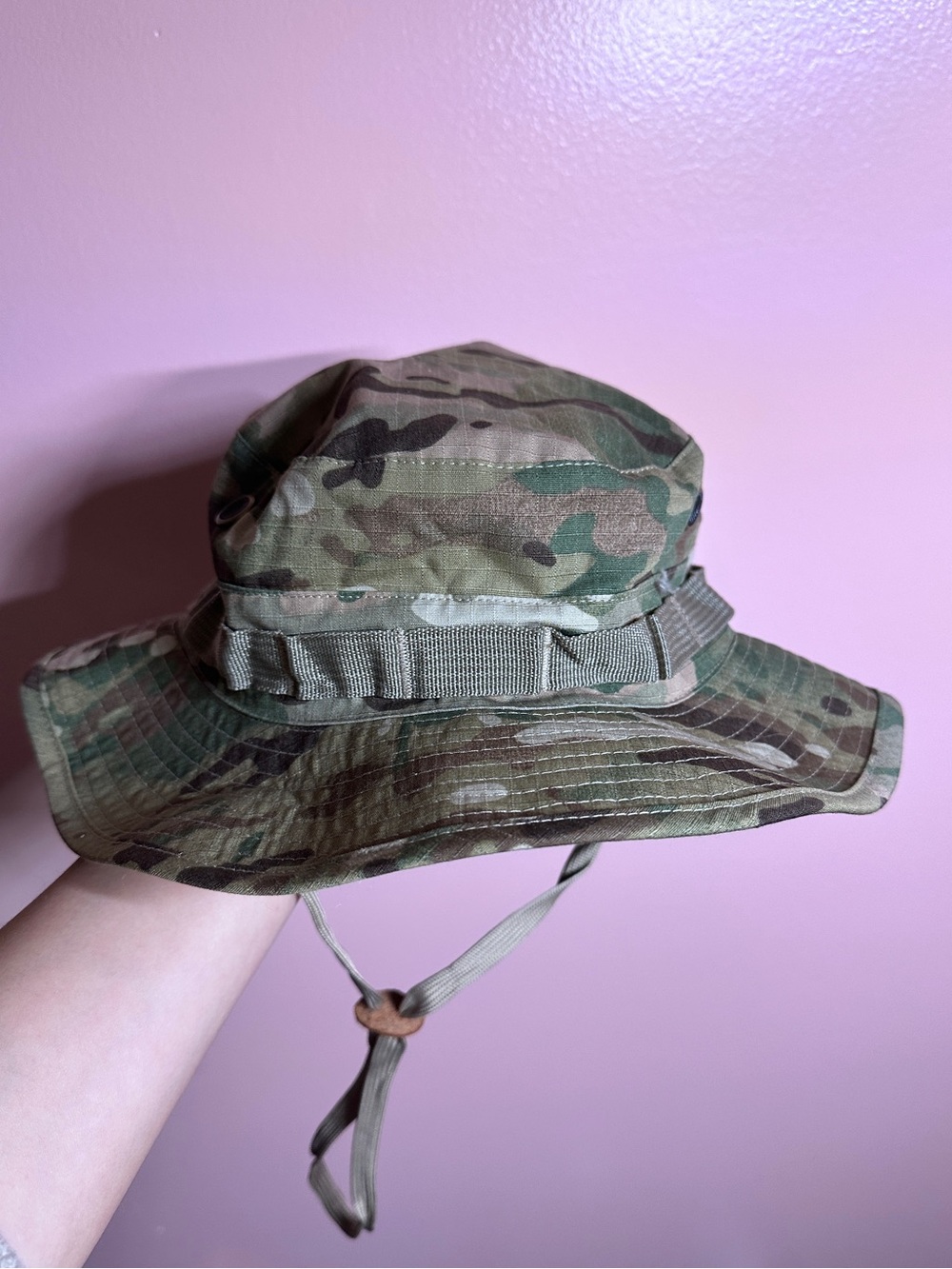 Camouflage Boonie Sun Summer Bucket Hat - Green Camo